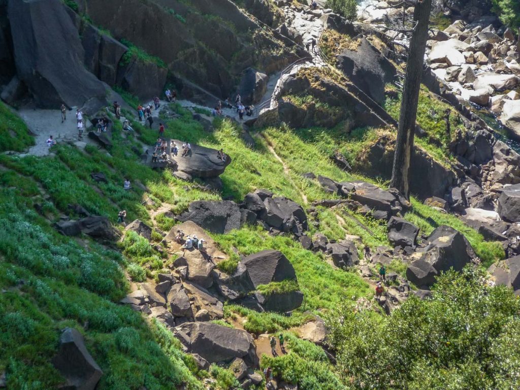 View from top of Vernal Fall