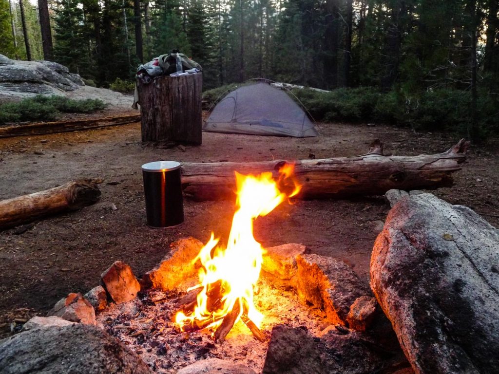 Campsite at Clouds Rest Trail Junction