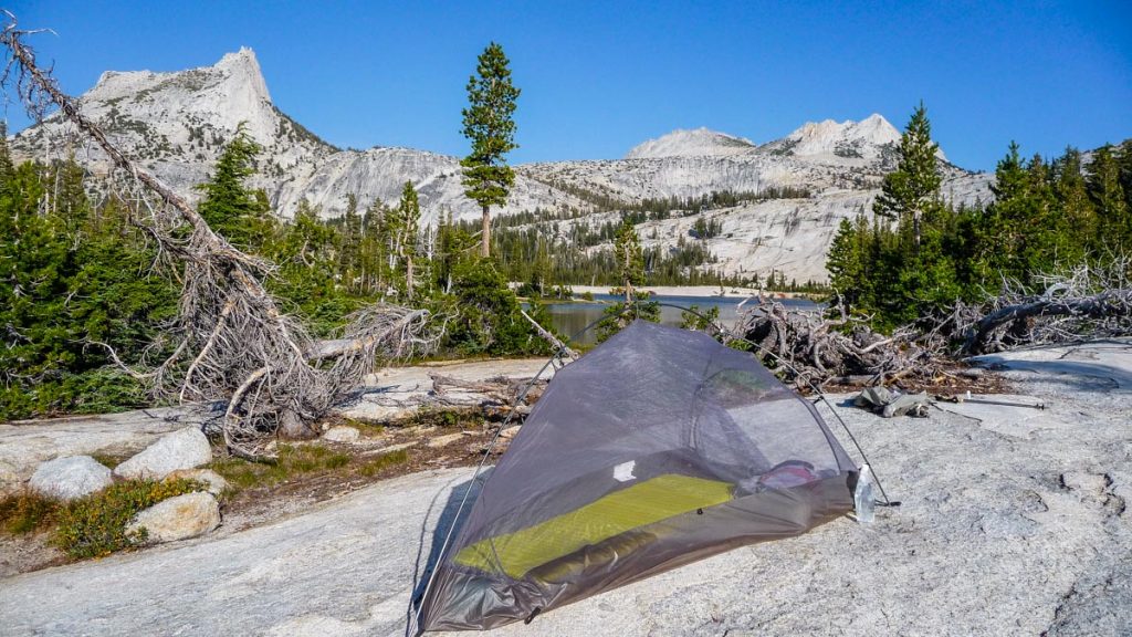 Camping by Lower Cathedral Lake