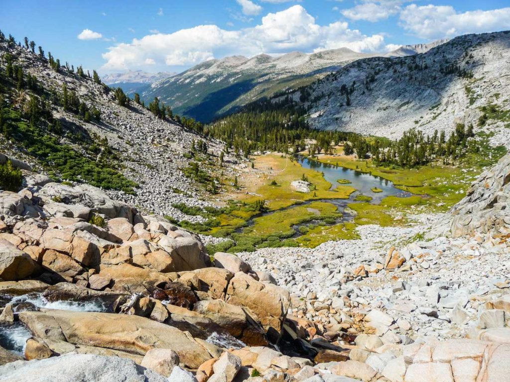 Looking back north before Donohue Pass