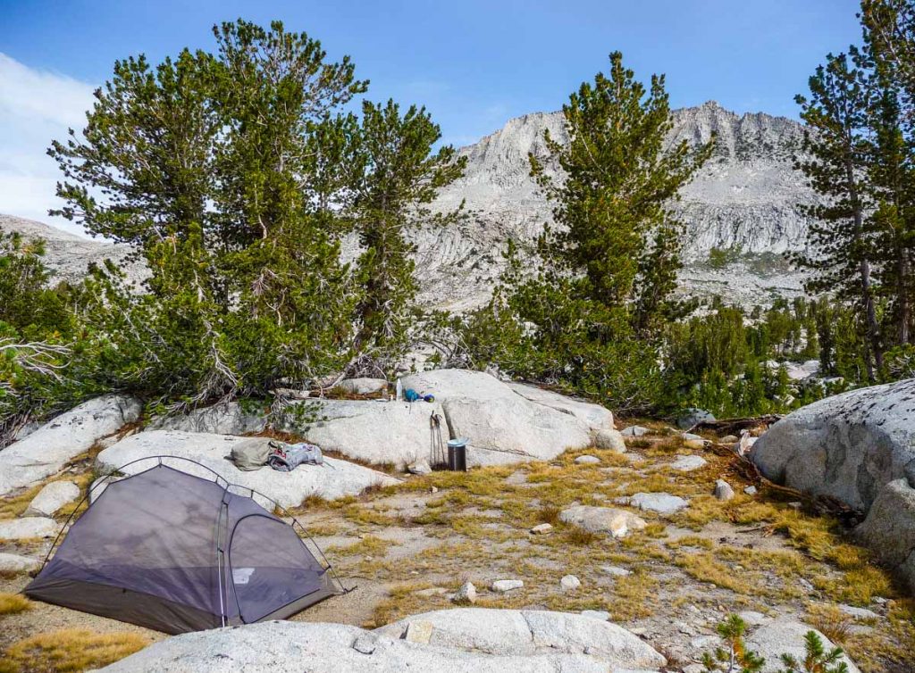 Campsite below Donohue Pass