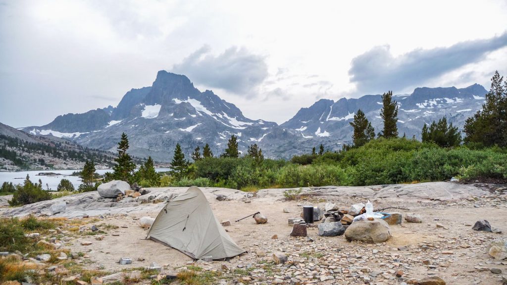 Camping by Thosand Island Lake