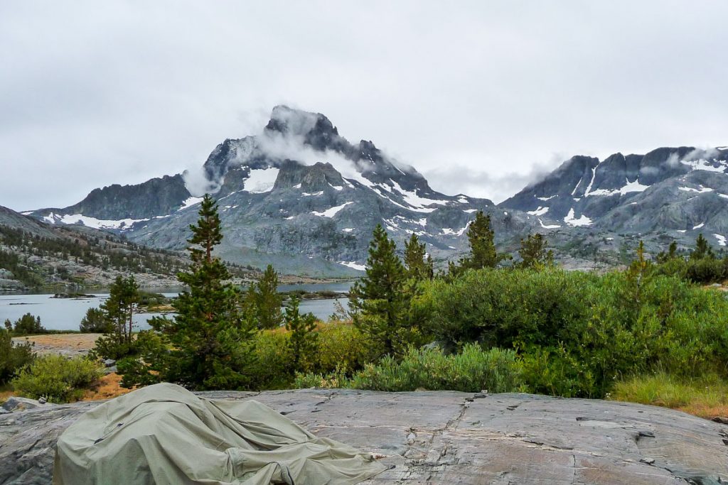 Waiting for the tent to dry, Thousand Island Lake