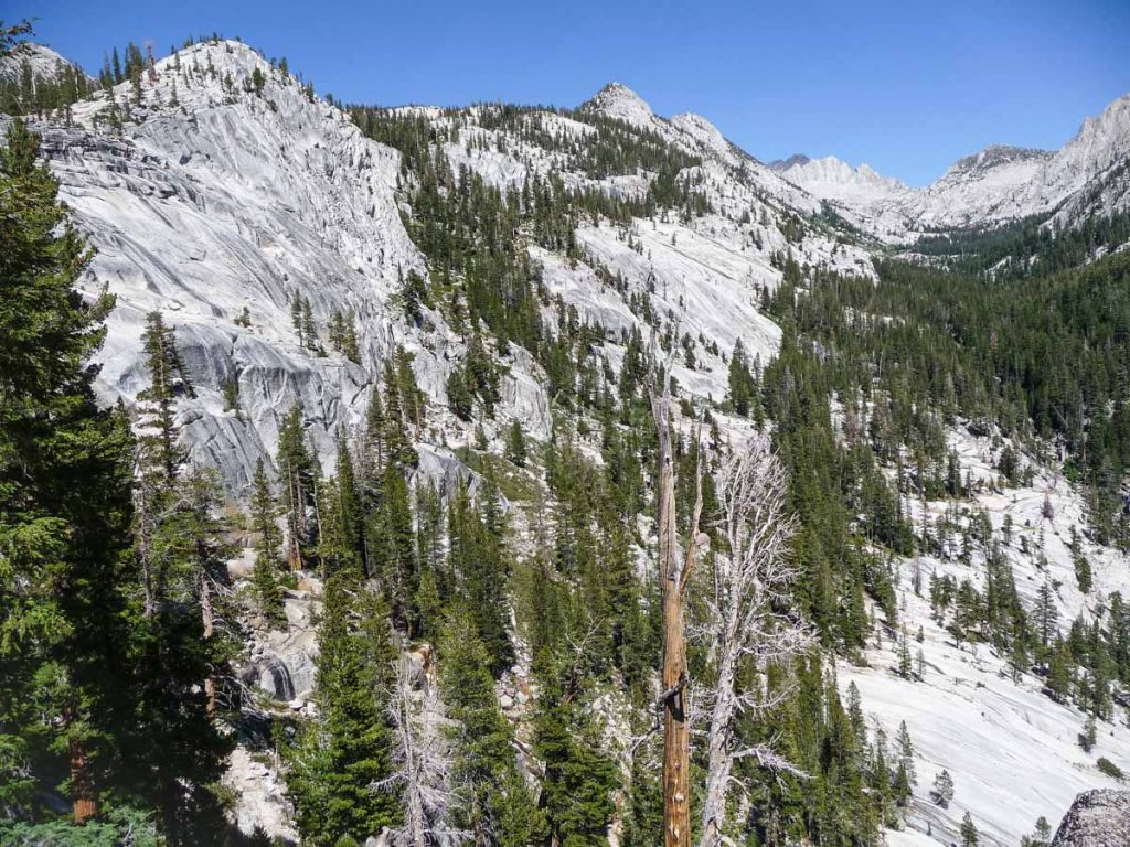 Nice views during lunch, John Muir Trail