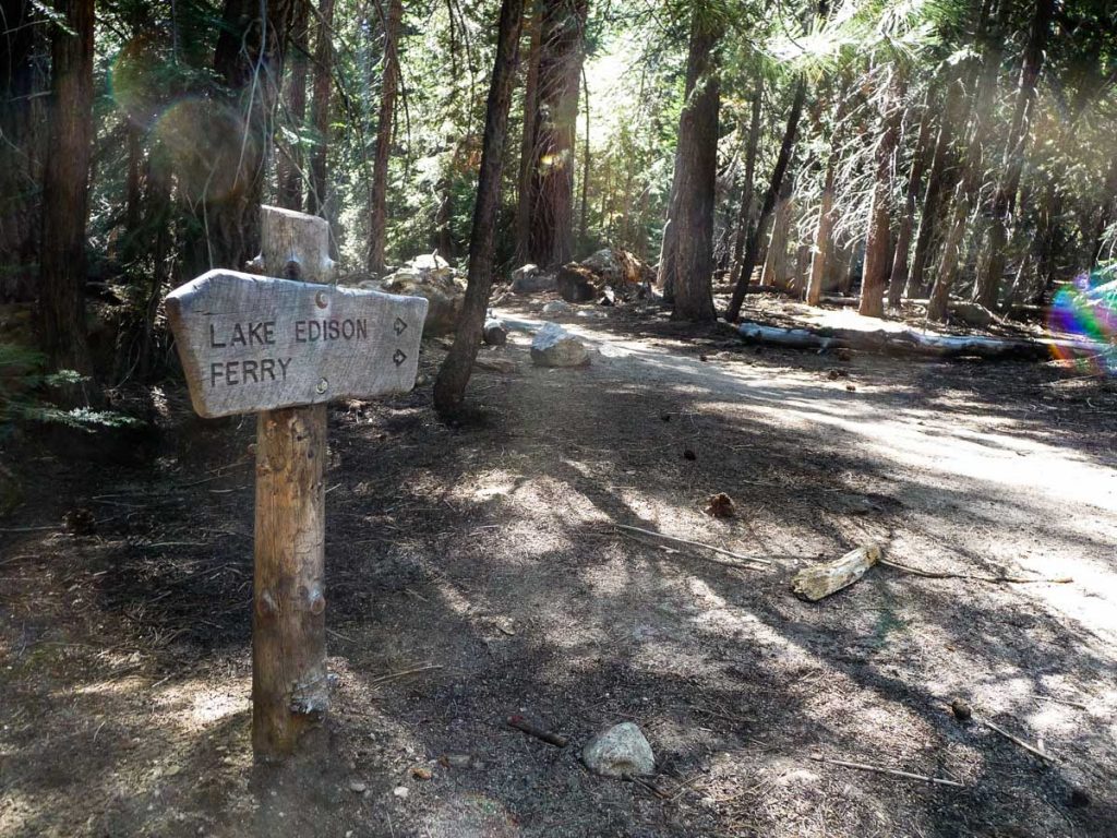 Lake Edison junction, John Muir Trail