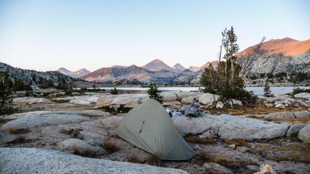 Camping by Marie Lake