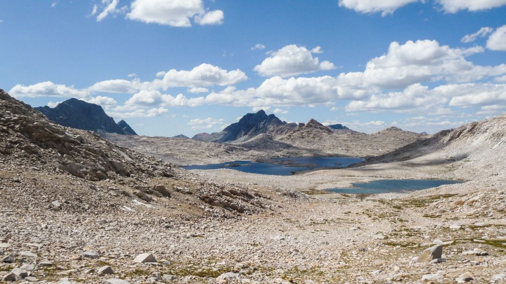 Looking back north right before Muir Pass