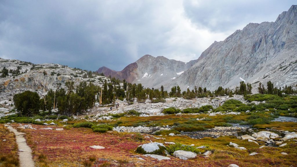 Nasty clouds on top of Pinchot Pass