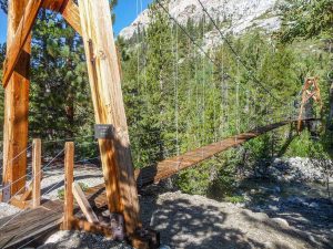 Woods Creek suspension bridge