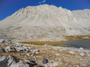 Camping by Guitar Lake, with Mount Whitney in the background Camping by Guitar Lake, with Mount Whitney in the background