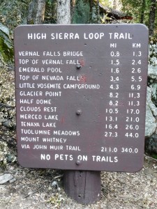 Start of John Muir Trail Start of John Muir Trail