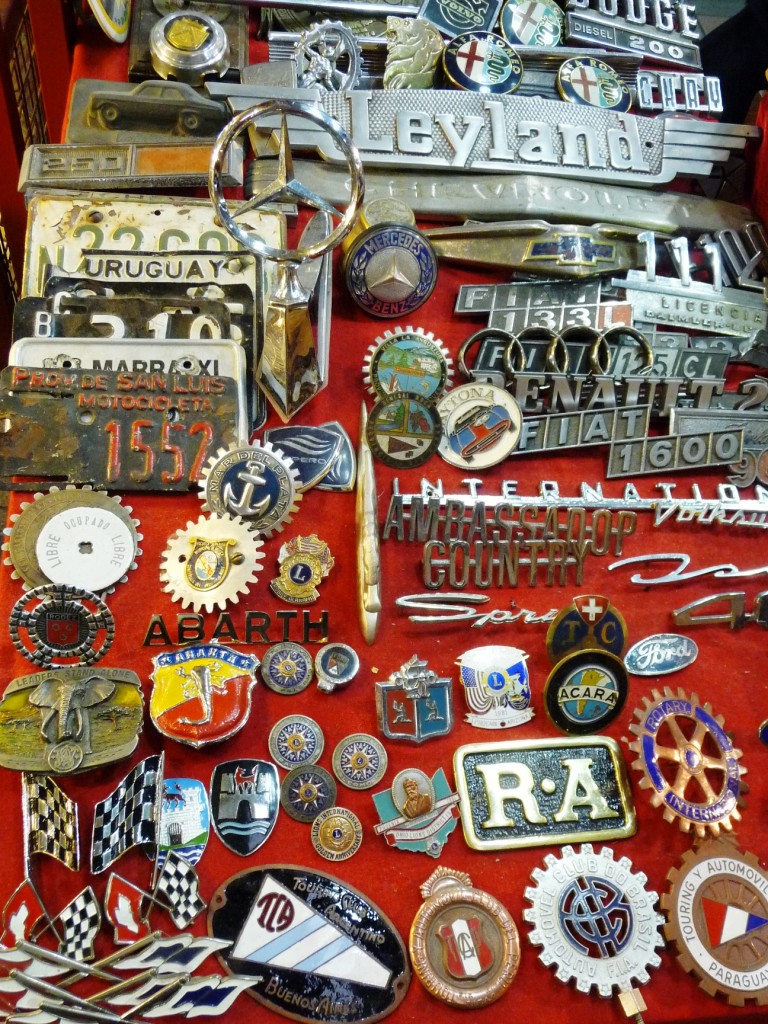 Old car emblems
