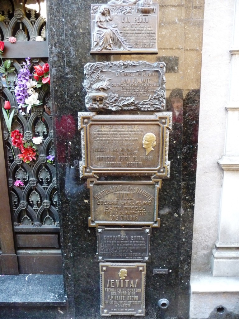 Evita Duarte (de Peron) resting place