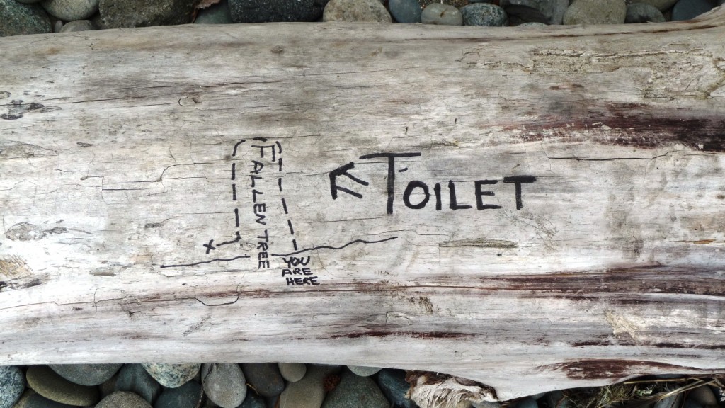 Directions to the toilet