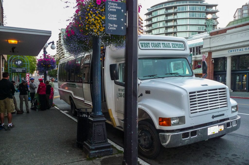 West Coast Trail Express bus