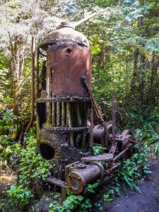 Grader by the trail