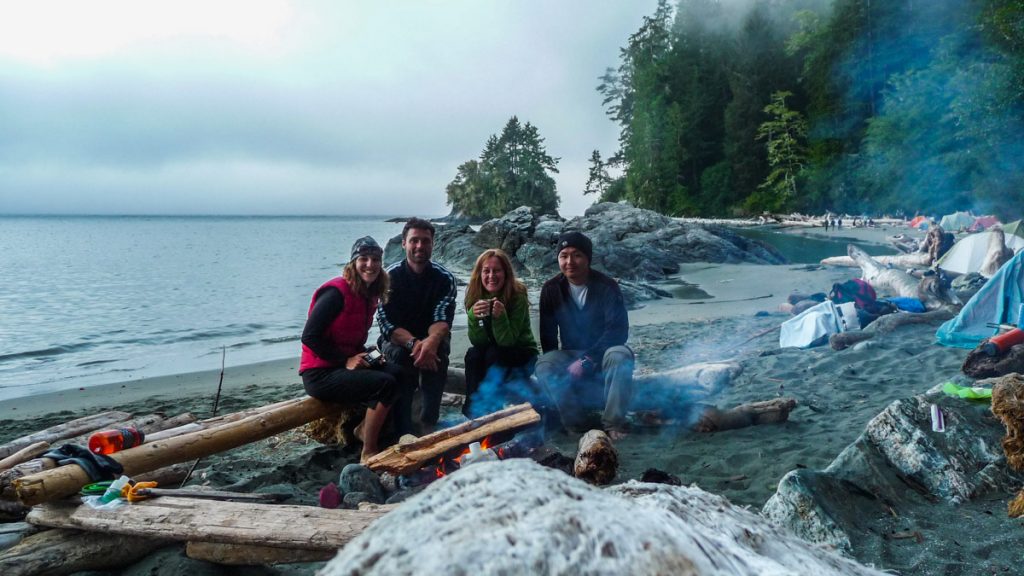 Marie, Kurk, Monika and me at Thrasher Cove