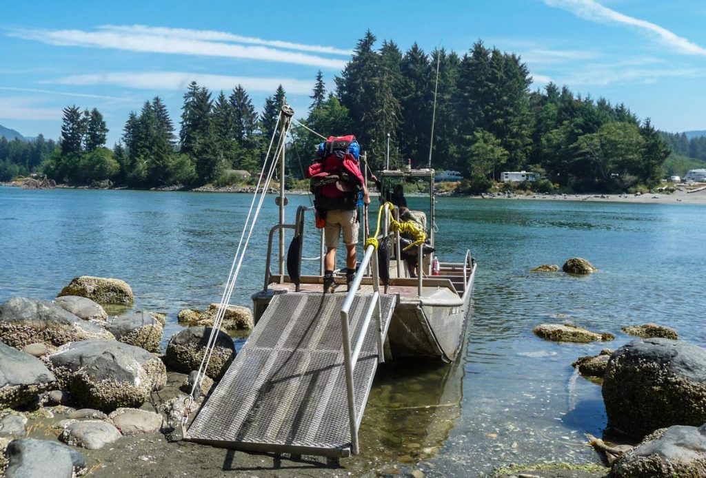 Gordon River ferry, West Coast Trail