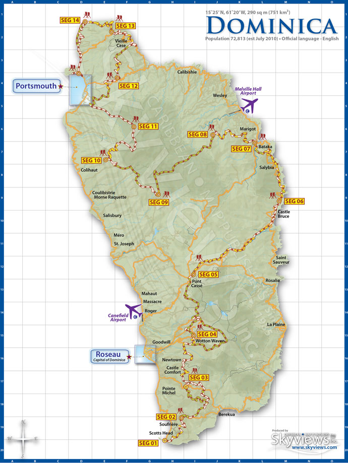 Waitukubuli National Trail map (from skyviews.com)