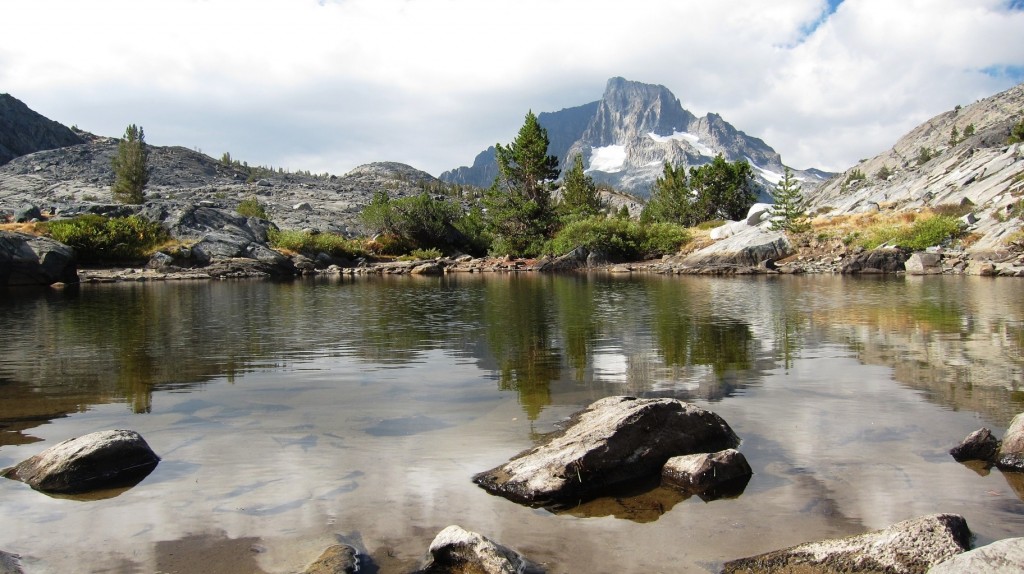 Pacific Crest Trail, looking back at Banner Peak