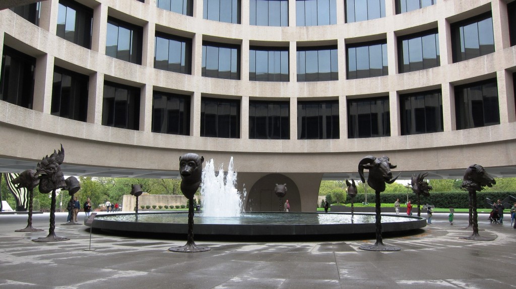 Sculpure Garden outside Hirshhorn Museum