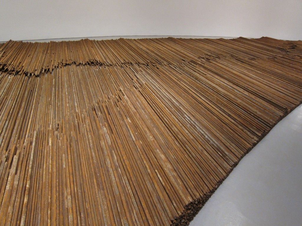 Steel rebars salvaged from schools from the 2008 Sichuan earthquake