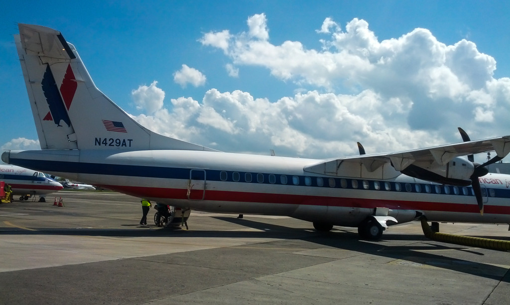 ATR 72 propeller plane