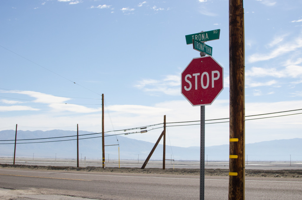 The corner of Trona and Trona