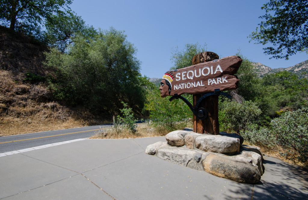 Sequoia National Park entrance
