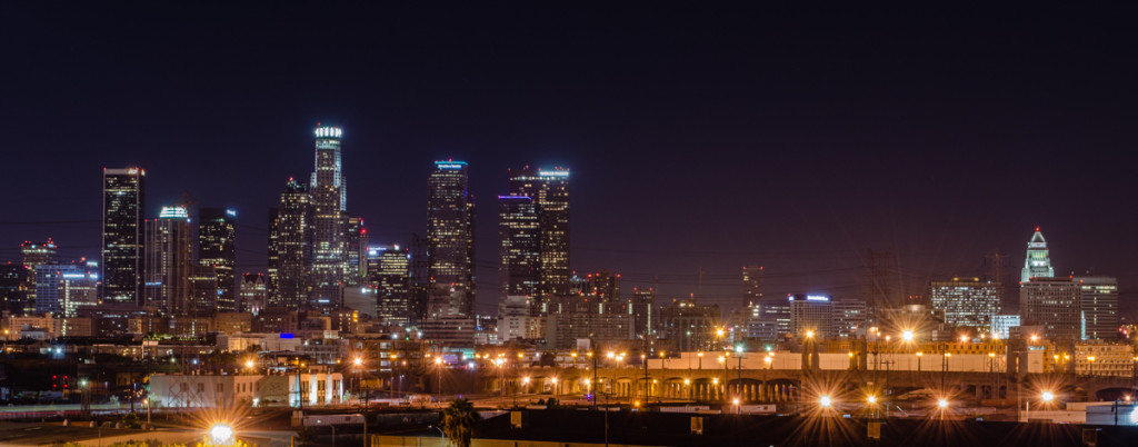 Downtown Los Angeles from 6th Street Bridge