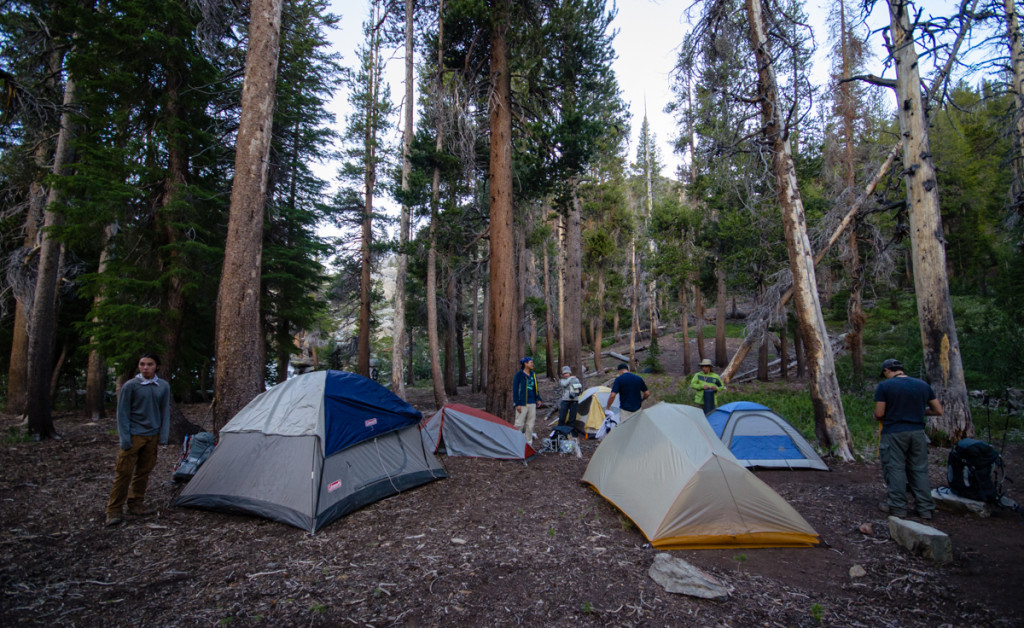 Camping close to Shadow Lake