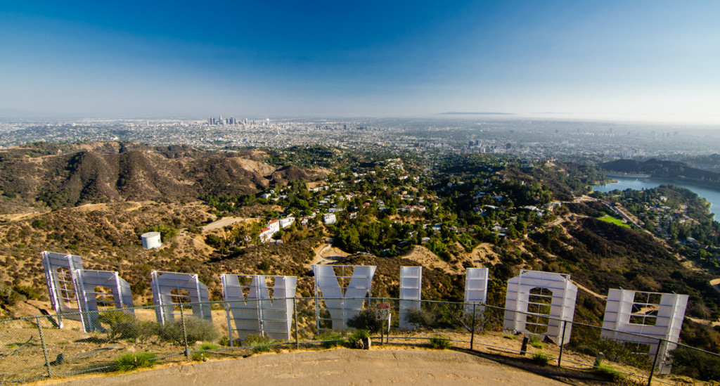 Overlooking Los Angeles from the Hollywood Sign