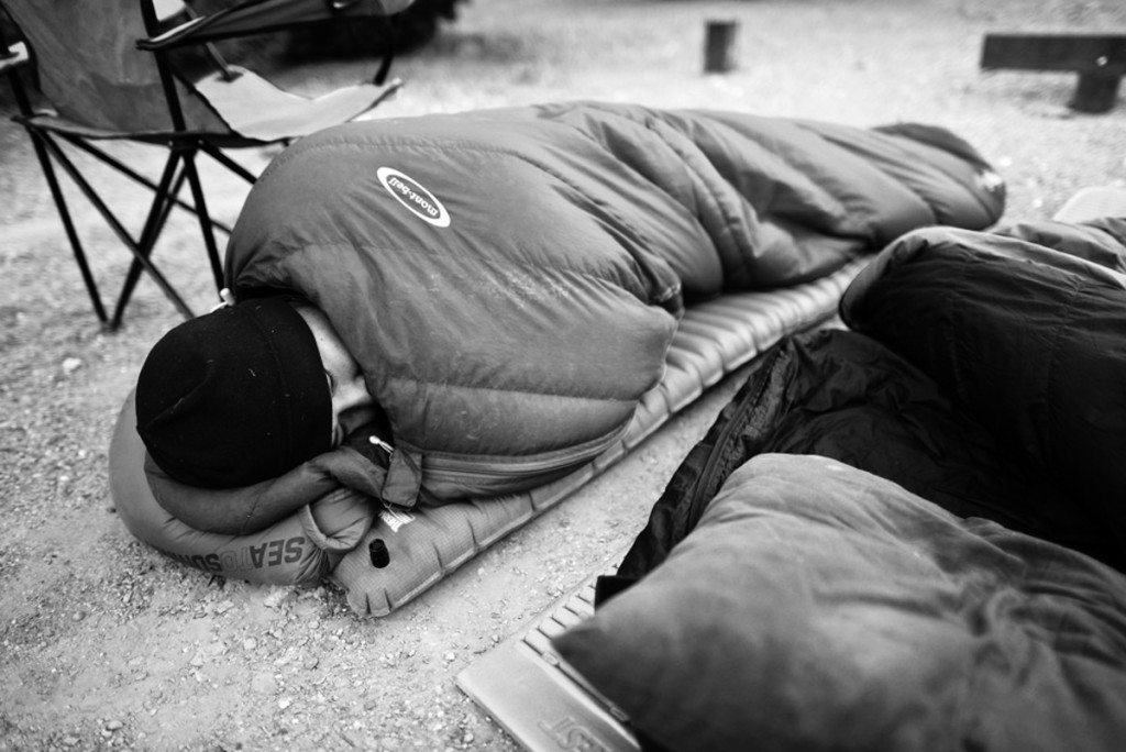 Sleeping outside to enjoy the stars. Photo courtesy of Phillip (www.jimbojack.com).