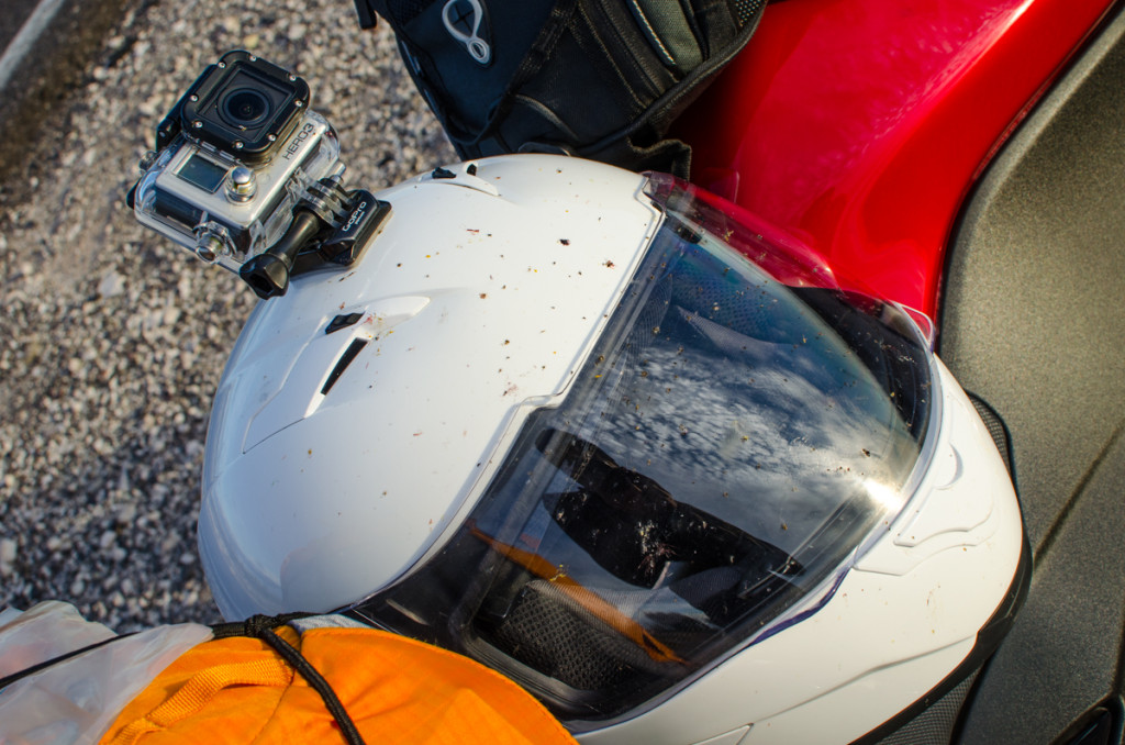 Lots of helmet cleaning everyday