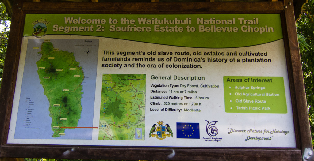 Start of Segment 2 of the Waitukubuli National Trail