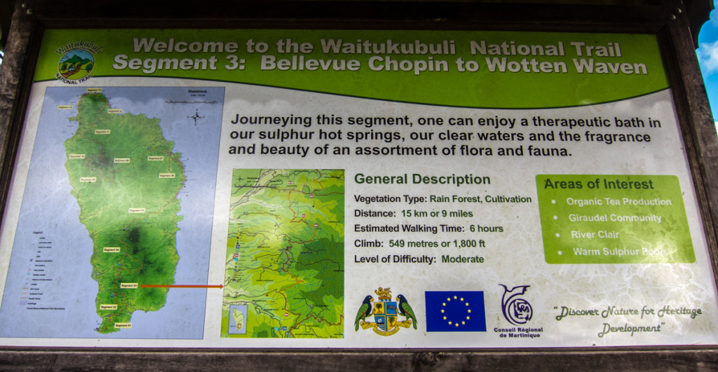 Start of Segment 3 of the Waitukubuli National Trail