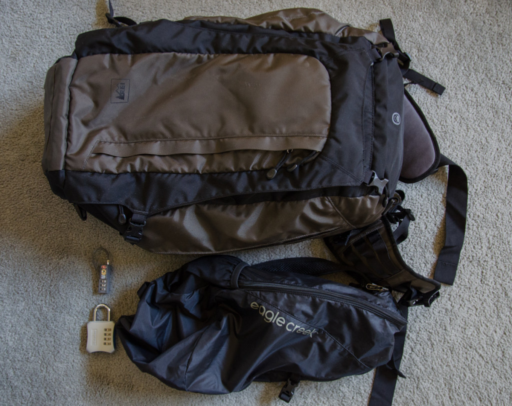 REI Vagabond 40 and Eagle Creek 2 in 1 Sling/Backpack