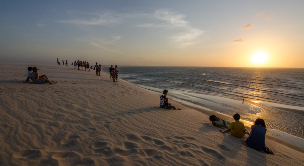 Sunset from sand dune, Jericoacoara