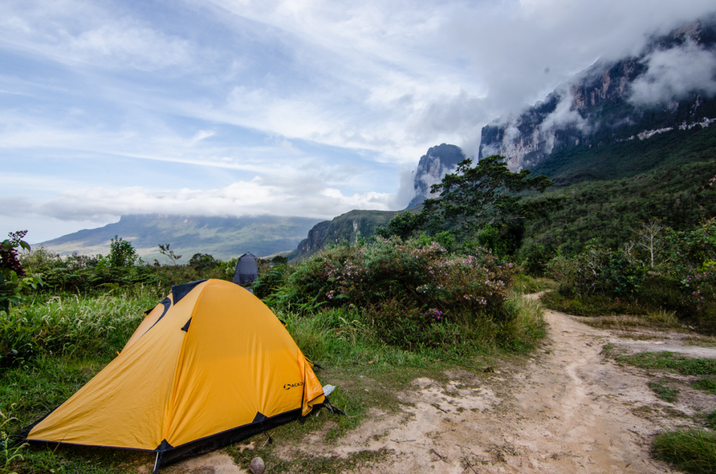 Sunrise at Base Camp, on the way to Mount Roraima