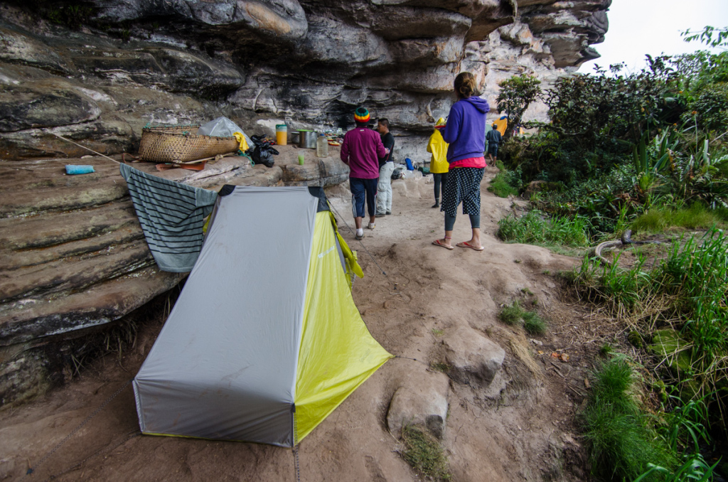 Camping at the top of Mount Roraima