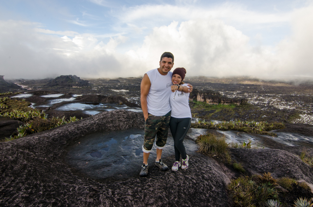 Newly engaged at the top of Mount Roraima
