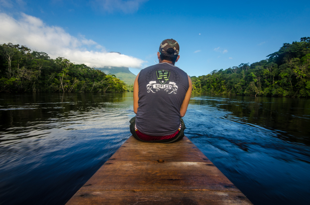 Canoe ride back from Angel Falls