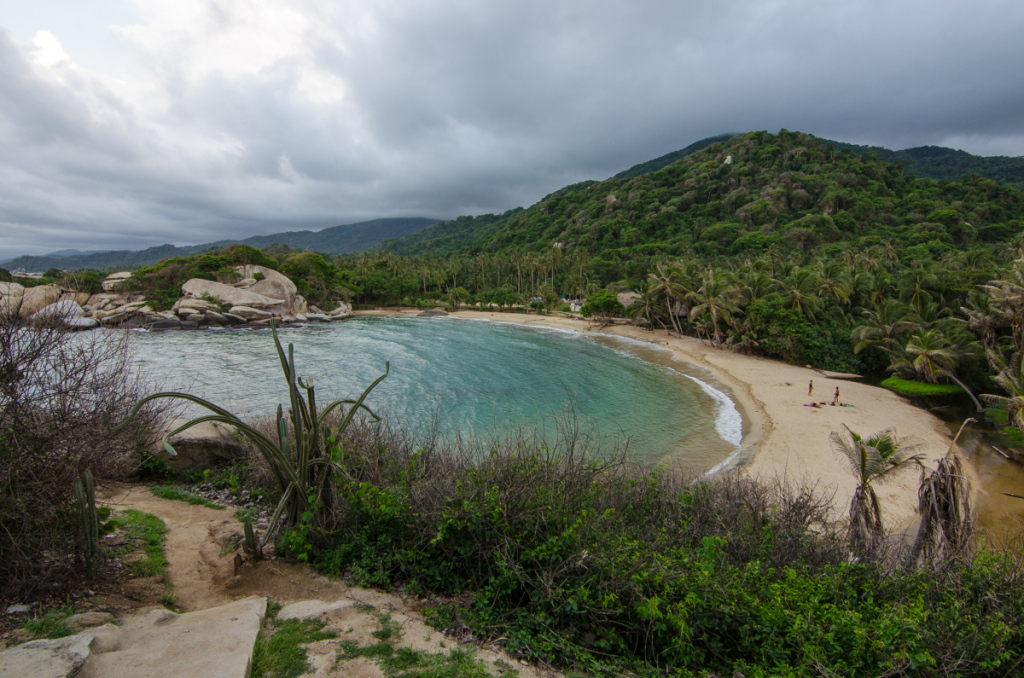 Views from peninsula hammocks in Cabo San Juan, Tayrona National Park