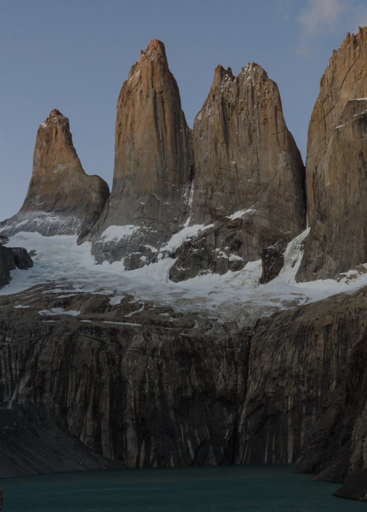 Torres del Paine before sunrise