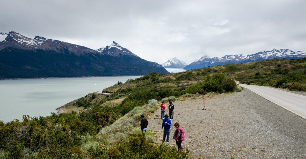 First view of Glaciar Perito Moreno