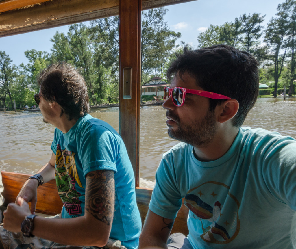 Riding the taxi boat in Tigre