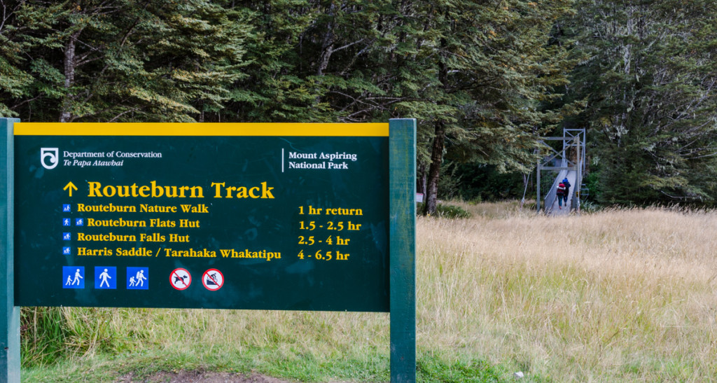 Routeburn Shelter, the start of Routeburn Track