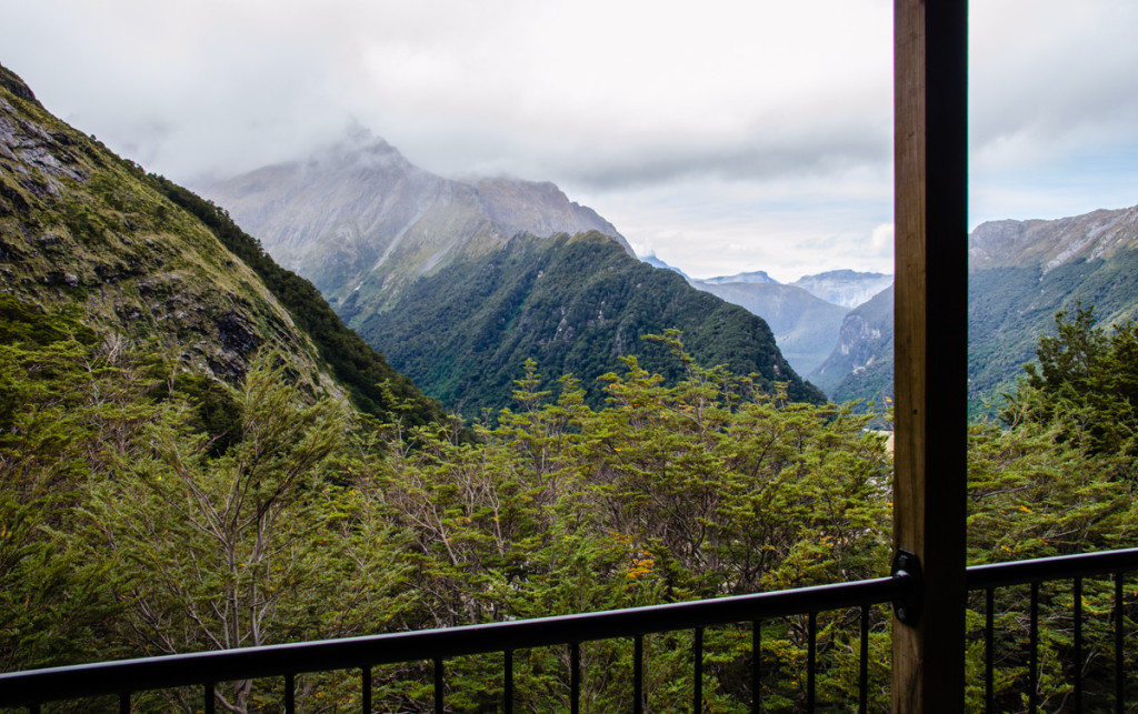 View from Routeburn Falls Hut