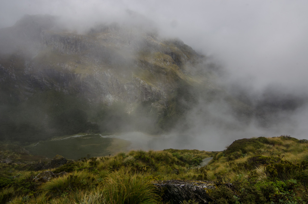 Lots of clouds on the Routeburn Track