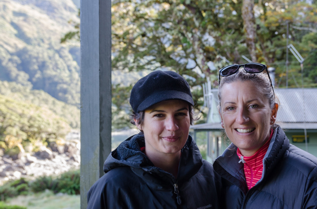 Camille and Jen from Australia, Lake Mackenzie Hut